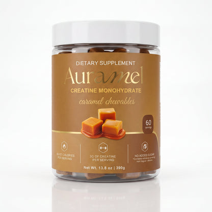 Auramel Creatine Monohydrate Caramel Chewables